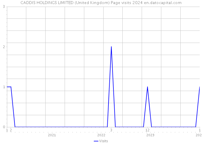 CADDIS HOLDINGS LIMITED (United Kingdom) Page visits 2024 