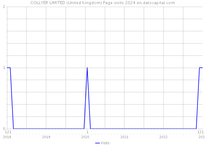 COLLYER LIMITED (United Kingdom) Page visits 2024 