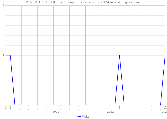 PURE IP LIMITED (United Kingdom) Page visits 2024 