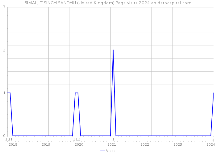 BIMALJIT SINGH SANDHU (United Kingdom) Page visits 2024 