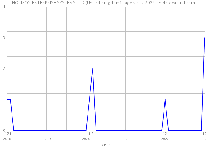 HORIZON ENTERPRISE SYSTEMS LTD (United Kingdom) Page visits 2024 
