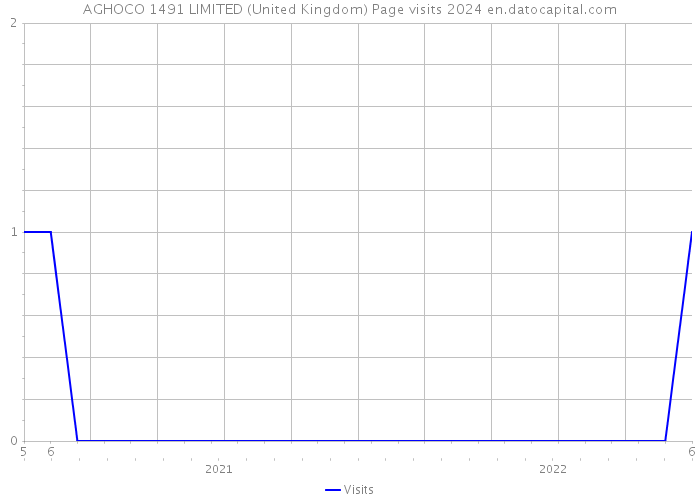 AGHOCO 1491 LIMITED (United Kingdom) Page visits 2024 