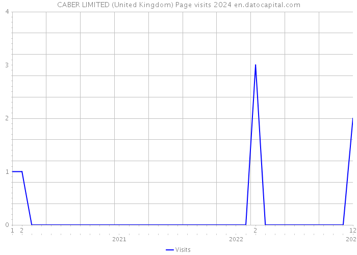 CABER LIMITED (United Kingdom) Page visits 2024 