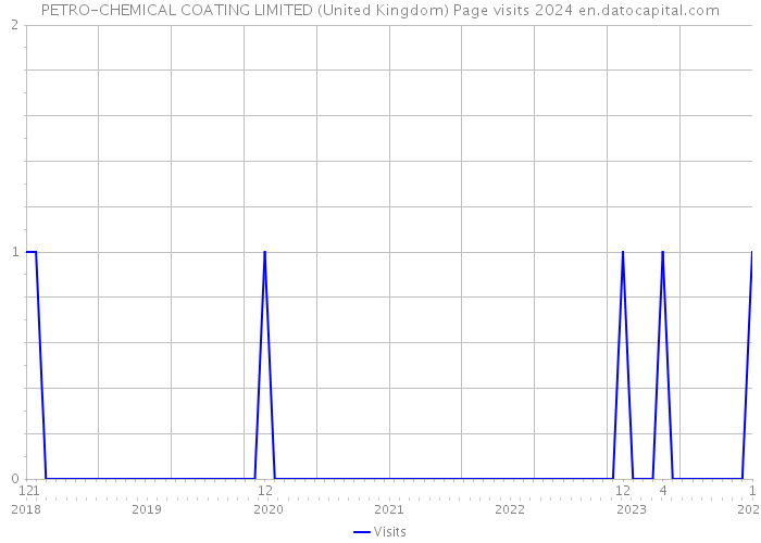PETRO-CHEMICAL COATING LIMITED (United Kingdom) Page visits 2024 