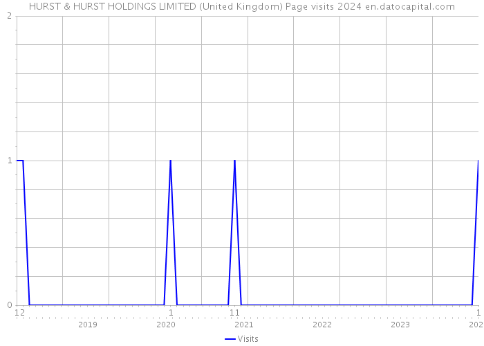HURST & HURST HOLDINGS LIMITED (United Kingdom) Page visits 2024 