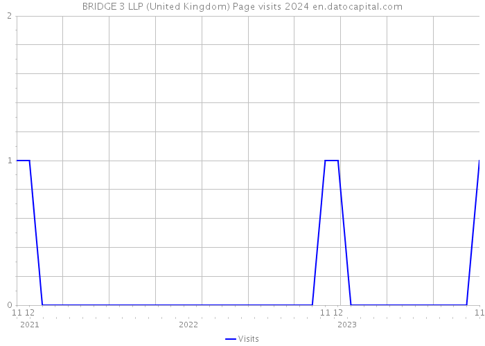 BRIDGE 3 LLP (United Kingdom) Page visits 2024 