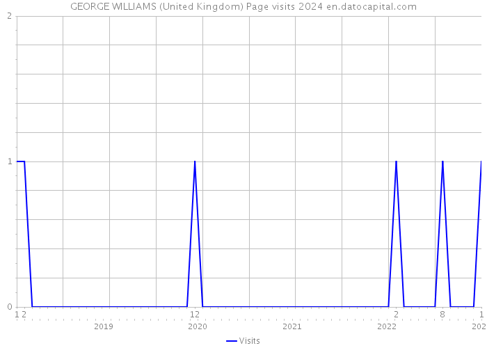 GEORGE WILLIAMS (United Kingdom) Page visits 2024 