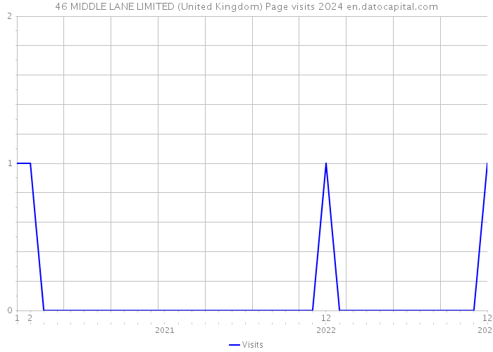 46 MIDDLE LANE LIMITED (United Kingdom) Page visits 2024 