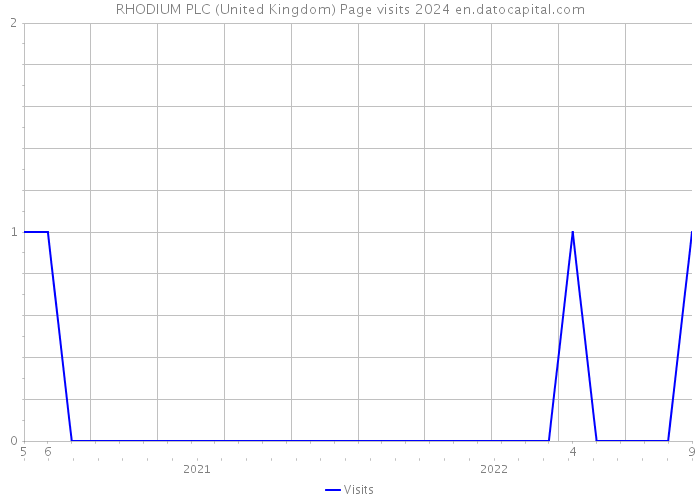RHODIUM PLC (United Kingdom) Page visits 2024 