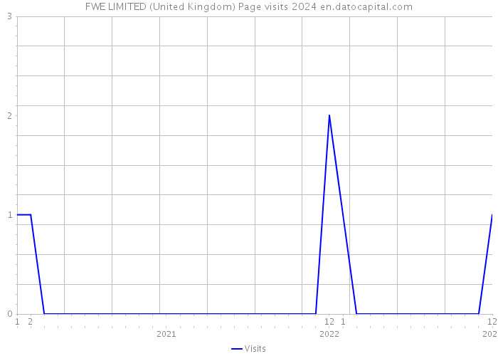 FWE LIMITED (United Kingdom) Page visits 2024 