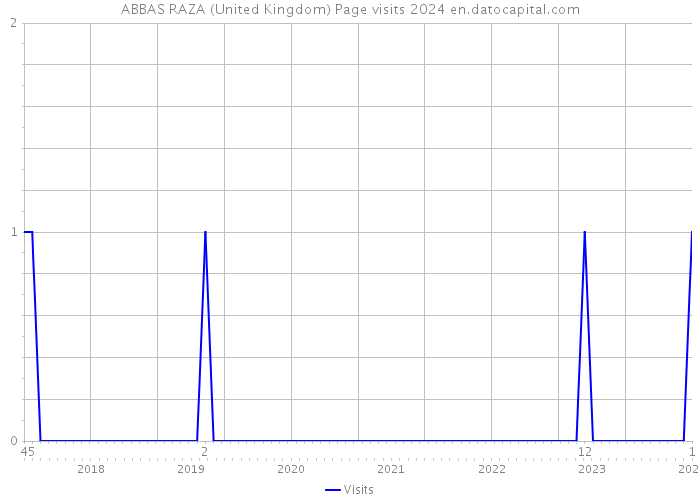 ABBAS RAZA (United Kingdom) Page visits 2024 