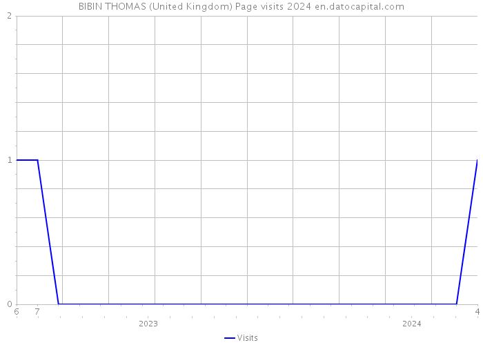 BIBIN THOMAS (United Kingdom) Page visits 2024 