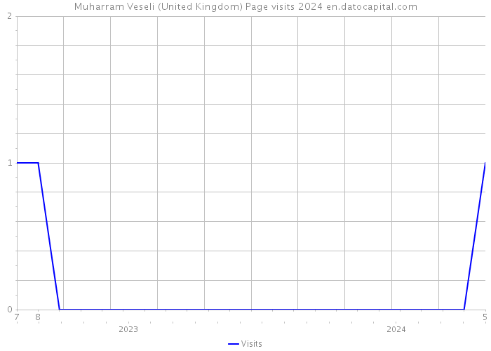 Muharram Veseli (United Kingdom) Page visits 2024 