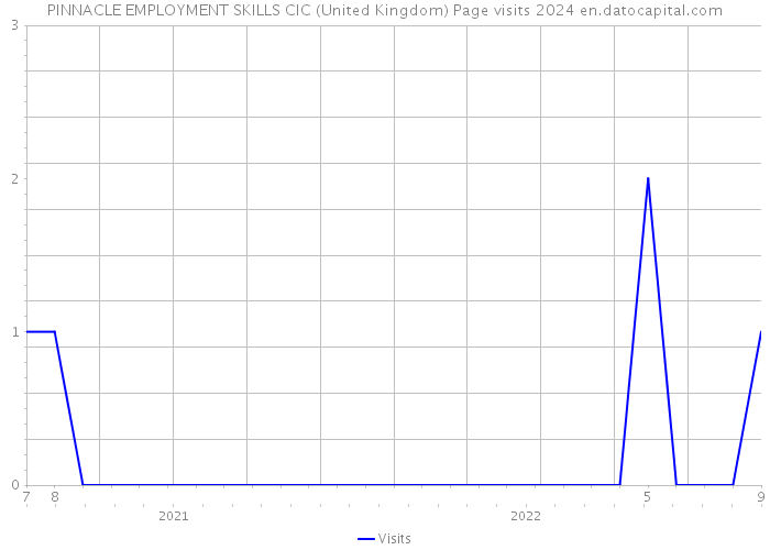 PINNACLE EMPLOYMENT SKILLS CIC (United Kingdom) Page visits 2024 