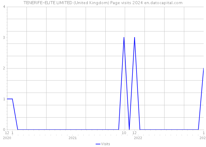 TENERIFE-ELITE LIMITED (United Kingdom) Page visits 2024 