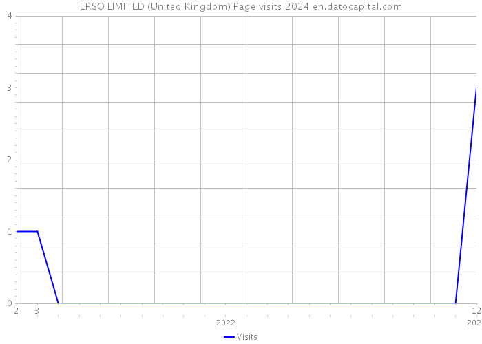 ERSO LIMITED (United Kingdom) Page visits 2024 