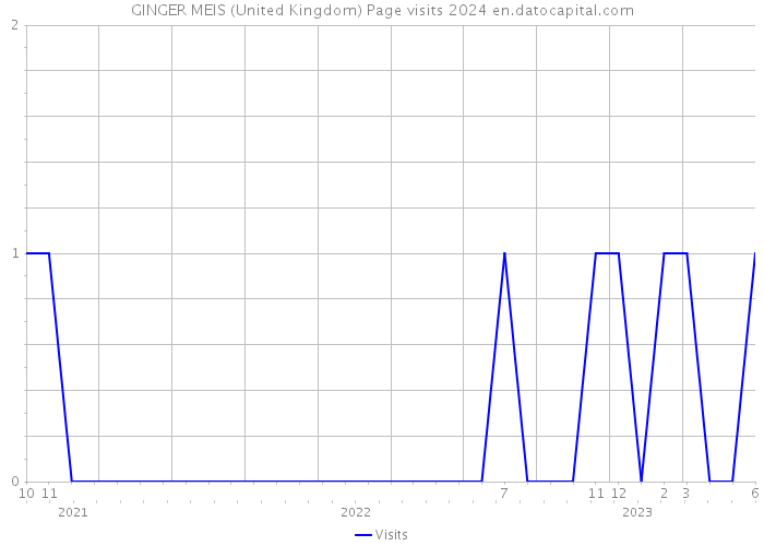 GINGER MEIS (United Kingdom) Page visits 2024 