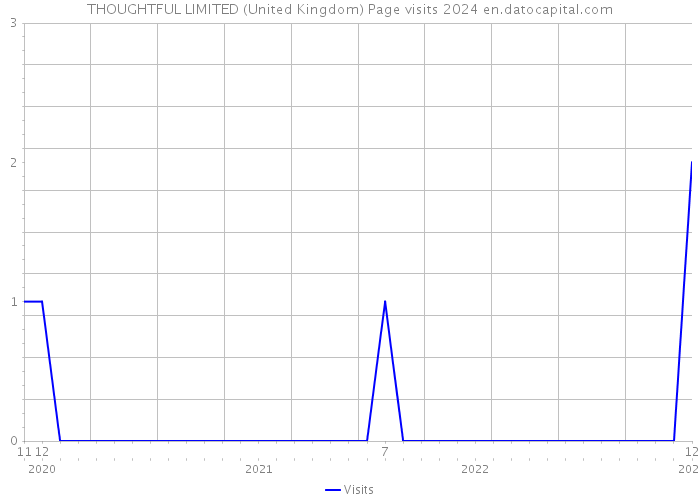THOUGHTFUL LIMITED (United Kingdom) Page visits 2024 