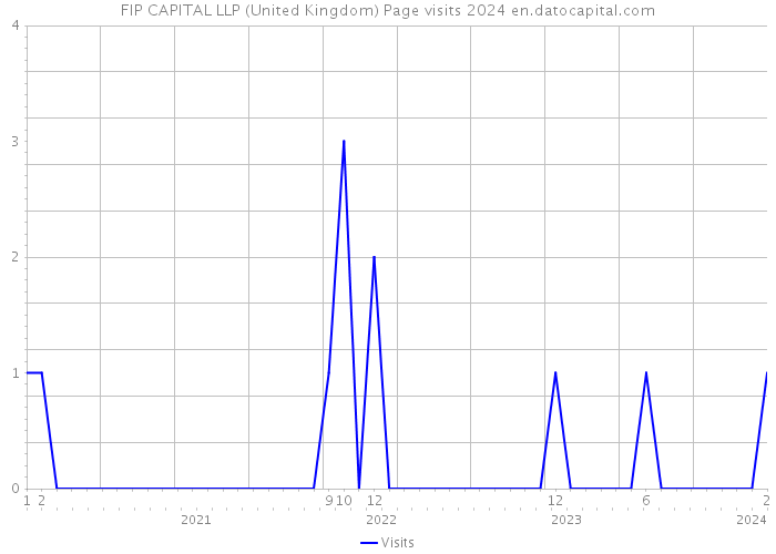 FIP CAPITAL LLP (United Kingdom) Page visits 2024 