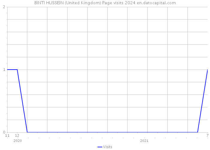 BINTI HUSSEIN (United Kingdom) Page visits 2024 