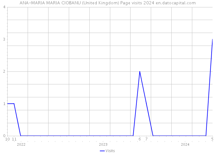 ANA-MARIA MARIA CIOBANU (United Kingdom) Page visits 2024 