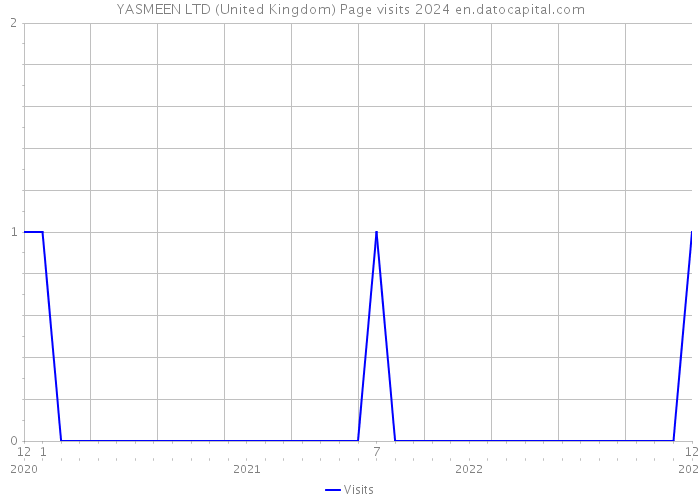 YASMEEN LTD (United Kingdom) Page visits 2024 