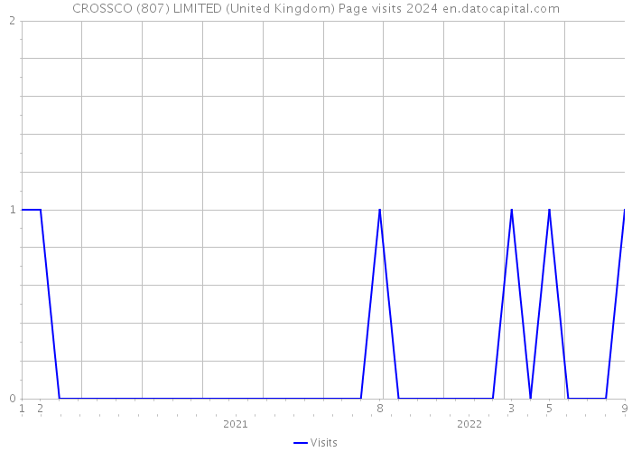 CROSSCO (807) LIMITED (United Kingdom) Page visits 2024 