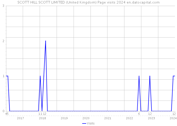SCOTT HILL SCOTT LIMITED (United Kingdom) Page visits 2024 