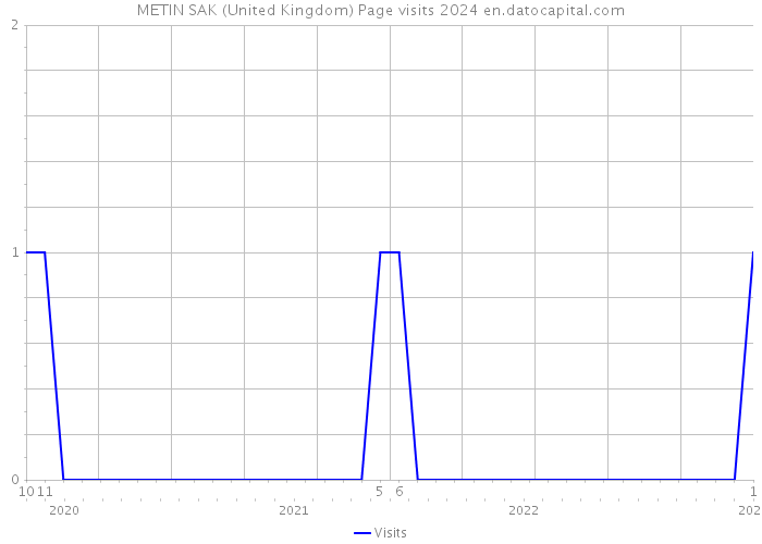 METIN SAK (United Kingdom) Page visits 2024 