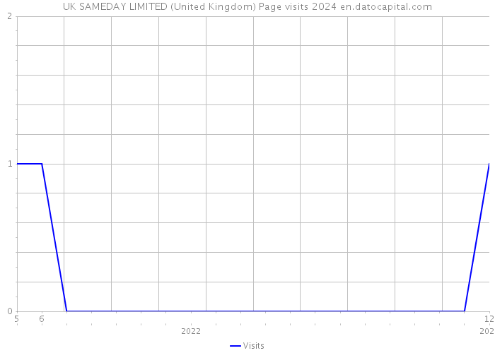 UK SAMEDAY LIMITED (United Kingdom) Page visits 2024 