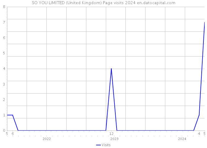 SO YOU LIMITED (United Kingdom) Page visits 2024 