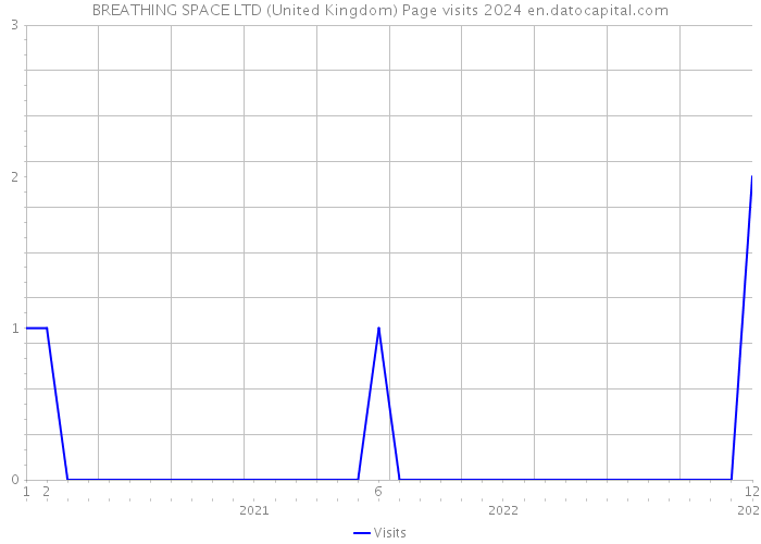 BREATHING SPACE LTD (United Kingdom) Page visits 2024 
