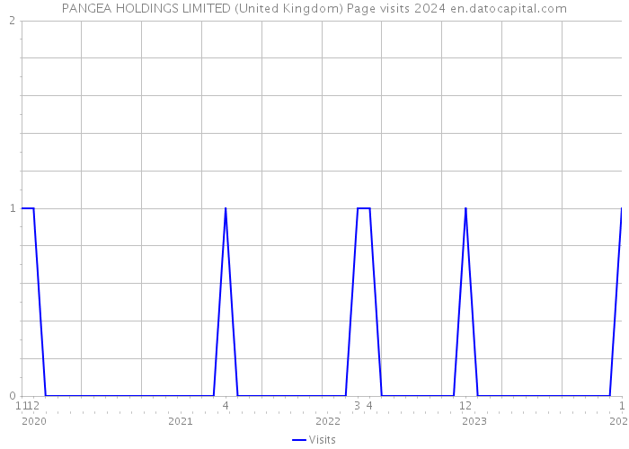 PANGEA HOLDINGS LIMITED (United Kingdom) Page visits 2024 