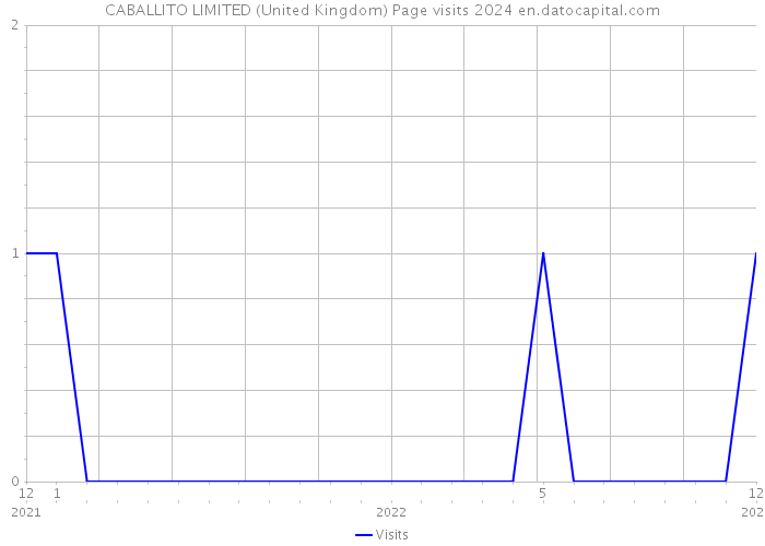 CABALLITO LIMITED (United Kingdom) Page visits 2024 