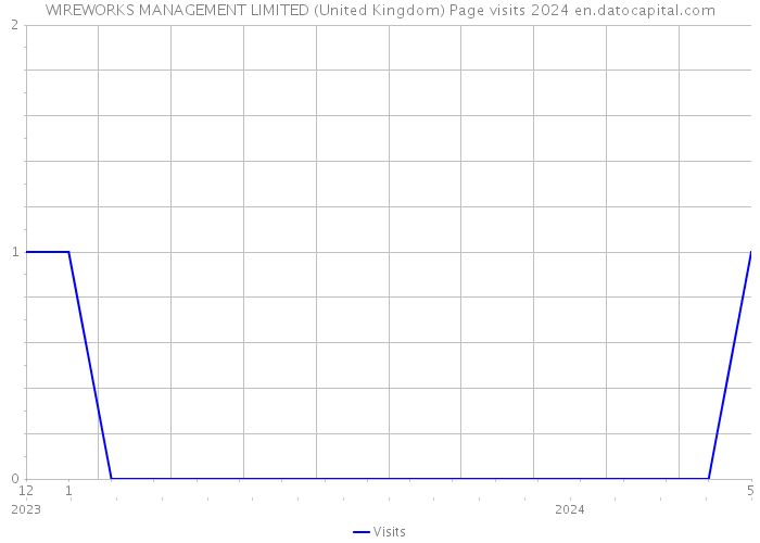 WIREWORKS MANAGEMENT LIMITED (United Kingdom) Page visits 2024 