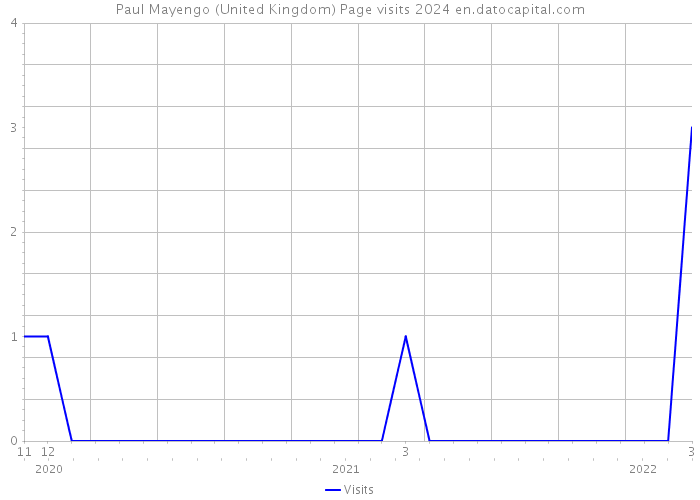 Paul Mayengo (United Kingdom) Page visits 2024 