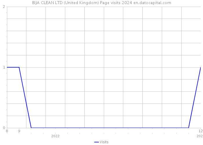 BIJA CLEAN LTD (United Kingdom) Page visits 2024 