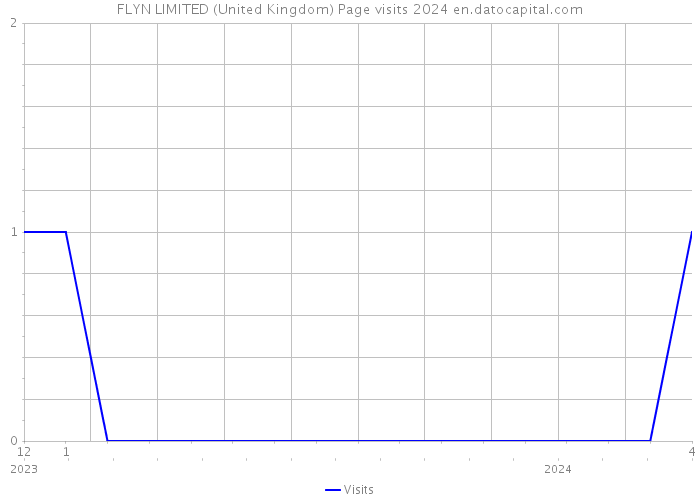 FLYN LIMITED (United Kingdom) Page visits 2024 
