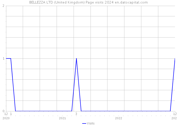 BELLEZZA LTD (United Kingdom) Page visits 2024 