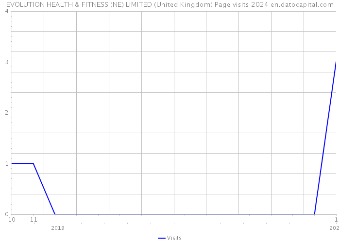 EVOLUTION HEALTH & FITNESS (NE) LIMITED (United Kingdom) Page visits 2024 