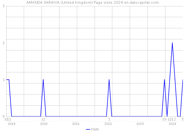 AMANDA SARAIVA (United Kingdom) Page visits 2024 