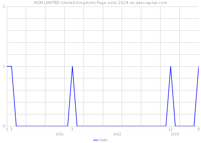HGM LIMITED (United Kingdom) Page visits 2024 