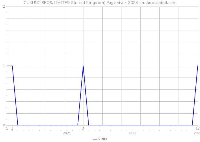 GURUNG BROS. LIMITED (United Kingdom) Page visits 2024 