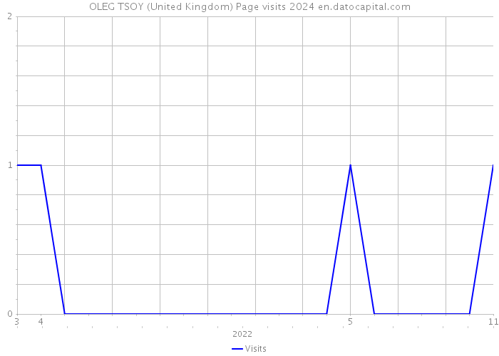 OLEG TSOY (United Kingdom) Page visits 2024 