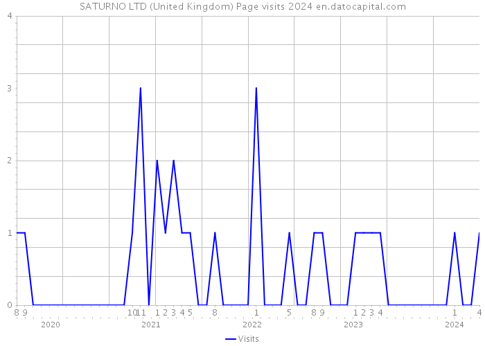 SATURNO LTD (United Kingdom) Page visits 2024 