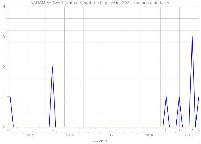 AADAM SARWAR (United Kingdom) Page visits 2024 