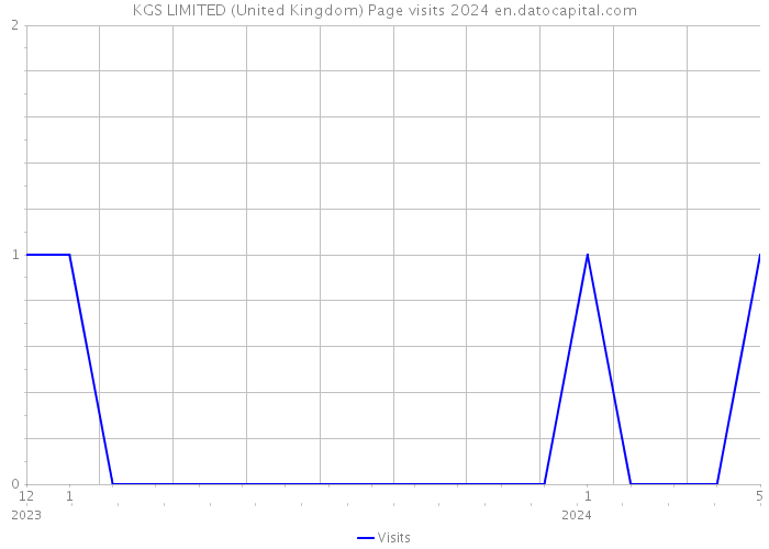 KGS LIMITED (United Kingdom) Page visits 2024 
