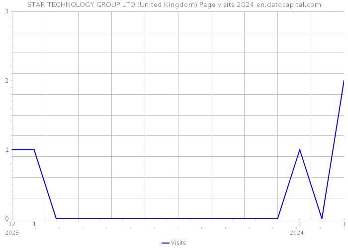STAR TECHNOLOGY GROUP LTD (United Kingdom) Page visits 2024 