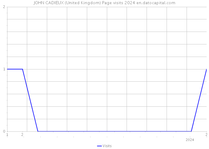 JOHN CADIEUX (United Kingdom) Page visits 2024 