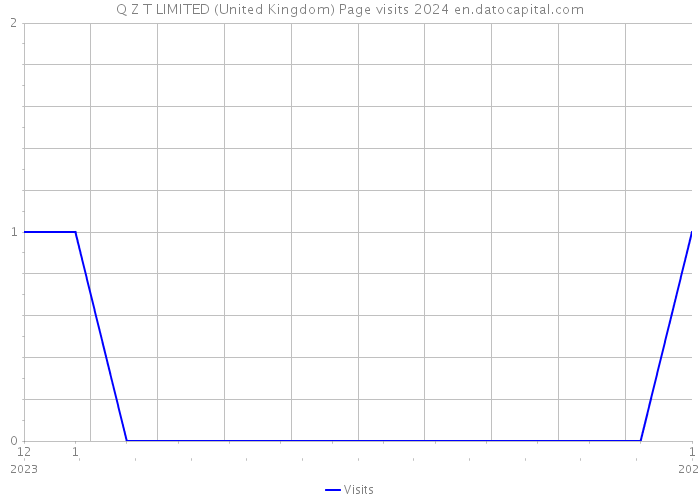Q Z T LIMITED (United Kingdom) Page visits 2024 